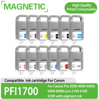 12color PFI-1700 pfi1700 suderinama rašalo kasetė Canon Pro 2000 4000 4000s 6000 6000s pro 2100 4100 6100 su pigmentinio rašalo