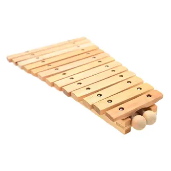 13 Pastaba Glockenspiel Rankomis Trankyti Fortepijonas Žaislas Medienos Švietimo Motorinių Įgūdžių Montessori Mušamųjų instrumentų Šeimos Seansai