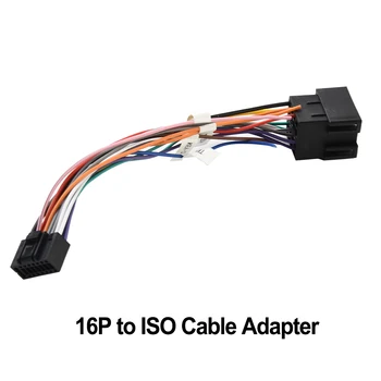 1pc 16 Pin ISO Kabelio Adapteris Male Kištuko lizdinė Jungtis, Laidus Auto Automobilis Vario Viela 16 Pin Male Plug