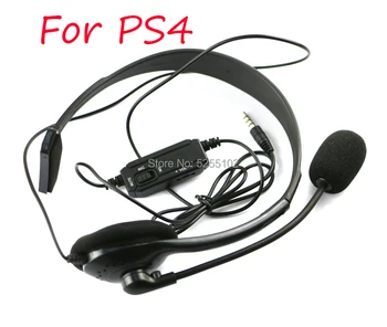 1pcs Laidinė laisvų Rankų įranga Ausinės Ausinės Mikrofonas Sony PlayStation 4 PS4 Žaidimą Su MIC Ir ON/OFF Kontrolės Puikus Ps4