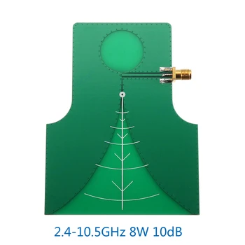 2.4-10.5 GHz 8W 10dB UWB Krypties Didelis Pelnas Plačiajuostės TEM Antena 2.4 G Perdavimo Antenos