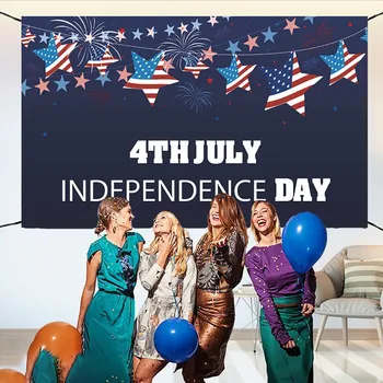2023 Naujas Amerikos Nepriklausomybės Diena Fone Audinio Nepriklausomybės Diena Banerio Fonas Apdailos Nepriklausomybės Dieną Šalis