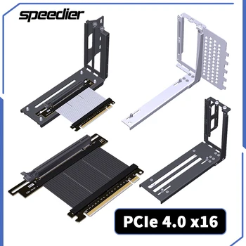 2023 NAUJAS VDA PCIe 4.0 x16 Stove kabelis [RTX3090 RX6900XT X570 B550 Z690 Bandymo] Su Ekranuoti Vertikalus Montavimas PCIE Gen4 Pratęsimo