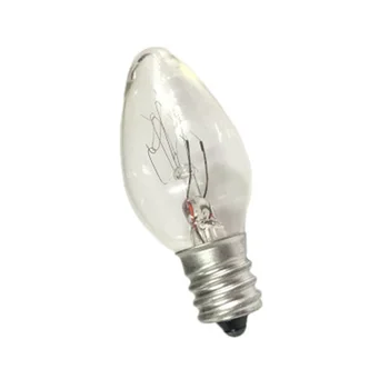 20Pcs 7 Vatų C7 E12 Naktį Lemputės ir Druskos Lempos Pakeitimas Lemputes,skaidraus Stiklo Kaitinamosios Lemputės
