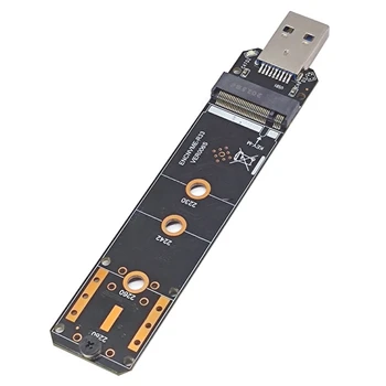 2X M. 2 NVME SSD Su USB3.2 GEN2 10Gbps Adapteris M. 2 NVME SSD Adapteris 2230 2242 2260 2280 NVME M. 2 SSD RTL9210B