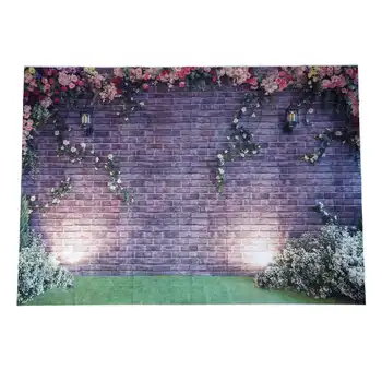 7x5ft Gėlės Sienos Fotografijos Backdrops Plytų Fone Pavasario Stuido Fone