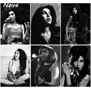 Amy Winehouse Vinatge Plakatas Garsaus Muzikos Dainininkė, Plakatai, Drobė Dekoratyvinės Tapybos Kambarį Estetinė Apdaila