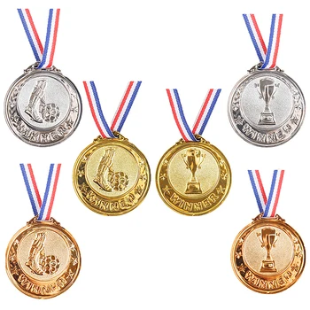 Aukso Sidabro Bronzos Apdovanojimą Medalio Laimėtojas Apdovanoti Futbolo varžybose Prizai Sudarymo Medalis už Suvenyras, Dovana Lauko Sportas Vaikams, Žaislai