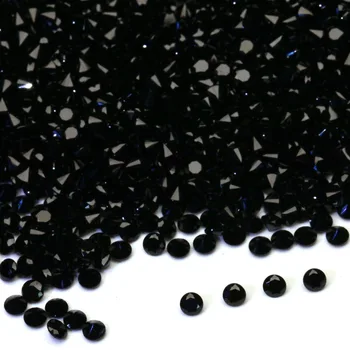 aukštos kokybės natūralios rąsto supjaustyti turas 1,0 mm-3mm didmeninė gamyklos kainų juoda spinel laisvas brangakmenių papuošalai priėmimo