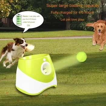 Automatinė Pet Mesti Pereiti Kamuolys Šuo Katapulta Ball Launcher Šuns Žaislas Buldogas Žaislas Teniso Mašina Automatinė Pet Mesti