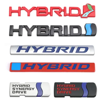 Automobilių Lipdukas Emblema Auto Ženklelis Decal Hybrid Synergy Drive Letter 
