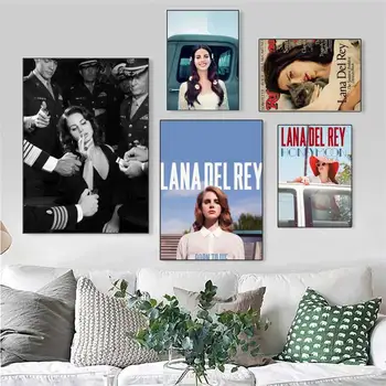 Babaite Dainininkė Lana Del Rey Plakatai, Senovinių Sienų Lipdukai, Kambario Apstatymas, Namų, Baras, Kavinė, Mažas Dydis