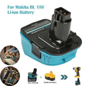 Baterijos Adapteris Keitiklis Makita 18V BL Li-Ion Baterija Konvertuoti į Dewalt 18V Ni-Cd, Ni-Mh Baterija Įrankiai MAK1820