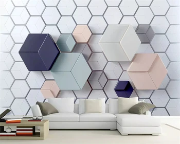 beibehang 2019 naujas aplinkai draugiškas 3d šiuolaikinės minimalistinė geometrinių marmuro mozaika TV fono sienos dokumentų namų dekoro
