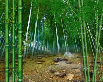 Beibehang Užsakymą tapetai 3d didelių nuotraukų sienų freskomis HD bambuko miškų geros dekoracijos, TV foną, freskos 3d tapetai papel tapiz