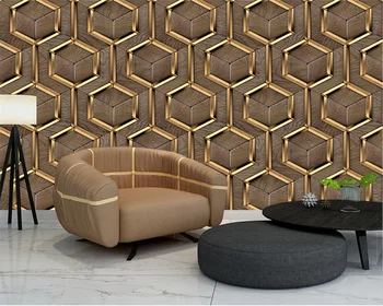 beibehang Užsakymą šiuolaikinės minimalistinė geometrinių marmuro, akmens, medienos, grūdų mišinys fone de papel parede tapetai