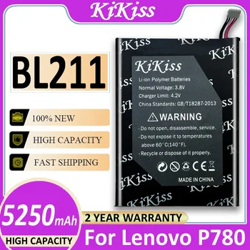 BL211 BL 211 5250mAh Baterija Lenovo P780 Bateria + Sekimo Numerį
