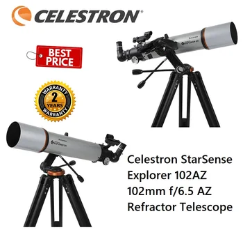 Celestron Didelės Galios StarSense Explorer DX 102AZ 102mm Refraktoriumi Astrofotografia Teleskopas Naudoti Smartfon App 