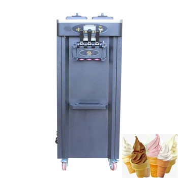 Desertas Parduotuvė Tris Skonio, Minkštas Ledų Mašina Vertikalus Didelės Galios Sušaldytos Jogurtas Mašina