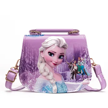 Disney nauja princesė lady pu odos krepšys mergina Užšaldyti Elsa pečių maišą Sofija rankinėje mados pirkinių krepšys dovanų