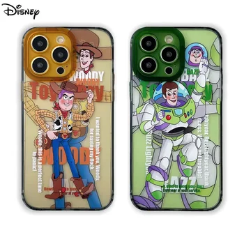 Disney Toy Story Buzz Lightyear Sumedėjusių Telefono dėklas Skirtas iPhone 15 14 13 12 11 Pro MAX Viskas Įskaičiuota kietas lukštas, Apsauginis Dangtelis
