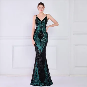 DongCMY Prabanga, Blizgučiais Slidinėti Ilgai Prom Dresses 2024 Elegantiškas Ilgas Vakarines Sukneles Moterims