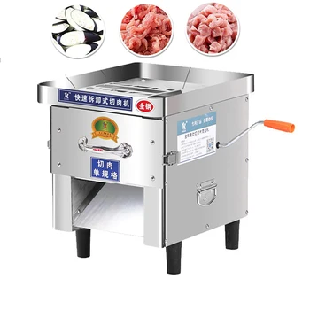 Elektros Mėsos Pjovimo Staklės Prekybos Namų Nerūdijančio Plieno Automatinis Mėsos Slicer Kapoti Mašina 850W