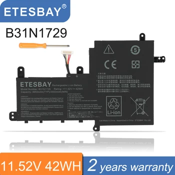 ETESBAY B31N1729 Nešiojamas Baterija ASUS VivoBook S15 S530 S530F S530FA S530FN S530UA S530UF S530UN X530FN X530FN-1A S5300F