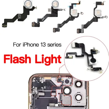 Flash Light Su Mikrofonu Flex Kabelis iPhone, 13 Mini Pro Max atsarginės Dalys