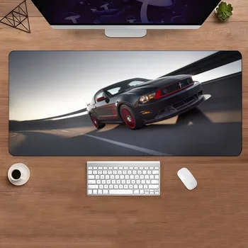 Fords Mustang Didelis Kilimėlis Pelės Padas Žaidėjai HD Spausdinimo Prabanga Kompiuterio Pelės Padas Office Gumos Klaviatūros Mygtukai