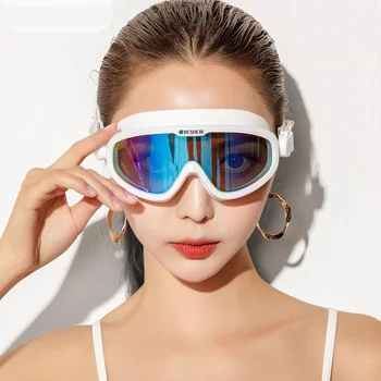 HD vandeniui ir anti rūko didelis rėmas, HD plaukimo akiniai, skaidrus akių apsauga akiniai, madinga, plaukimo akiniai