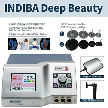 INDIBA 448K RF EquipmentTecar Terapijos unipolar radijo dažnių diathermy mašina RET CET kūno kontūrų veido-kėlimo mašinos