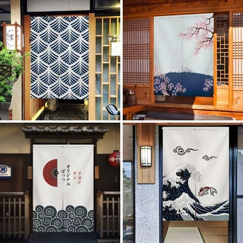 Japonų Virtuvė Noren Audinio Durų Užuolaidos Namų Sienos Klubas Užkandis Parduotuvė Puošmena