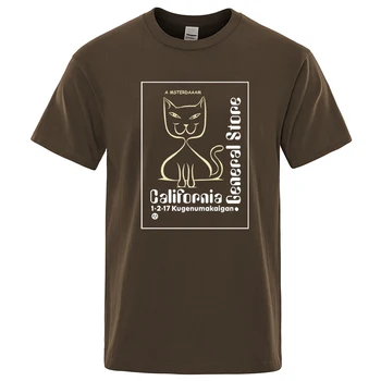 Kalifornijos General Store Asmenybės Marškinėlius Vyrų Kūrybiškumą Prakaito Drabužių Mados Tee Drabužius T Shirts Kvėpuojantis Medvilnės Marškinėliai