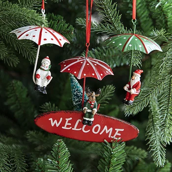 Kalėdų Karšto Oro Baliono Parašiutu Pakabukas Kūrybos Kalėdiniai Papuošalai Kalėdų Eglutė Pakabukas