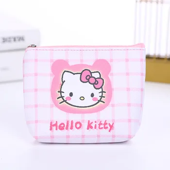 Kawaii Sanrio Hello Kitty Mažos Piniginės Mielas Anime Kuromi Cinnamoroll Naujas Pu Atsitiktinis Pinigų Maišas Monetos Rankinėje Y2k Maišelį Suteikti Vaikams Dovanos