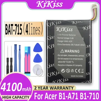KiKiss Baterija GPGB-715(4 laidai Versija)4100mAh Acer Iconia Tab B1, B1-A71 B1-710 1ICP5/60/80 Bateria