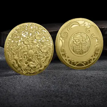 Kinijos Commerative Dragon Monetos 2024 Auksą, Padengtą Atminimo Iššūkis Monetos Naujųjų Metų Dovanos, Namų Dekoro