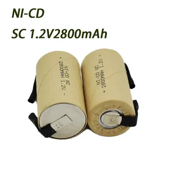 Kokybės SC 2800mah 1.2 v Baterija NI-CD Įkrovimo Baterijas Makita, Bosch B&D Hitachi Metabo, Dewalt Elektriniai Atsuktuvas