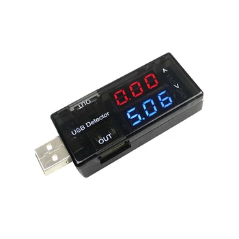 KWS 10VA USB Įtampa Srovės Testeris Digital Voltmeter Ammeter Metrų, Su Dual Metras Dvigubo Lentelė Ekranas Elektriniai Įrankiai