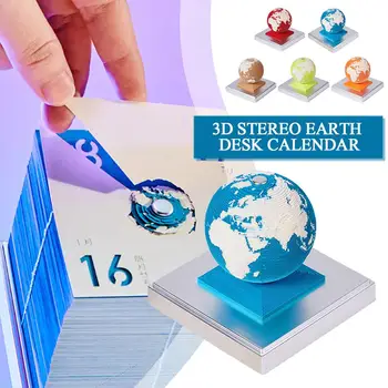 Kūrybos Notepad 3D Stereo Žemės Stalinis Kalendorius 