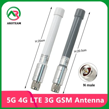Lauko 5G 4G-LTE, 3G GSM FRP WiFi Pilna Juosta Antena 8dBi Helio Hotspot Miner Stiprintuvo IP67 atsparus Vandeniui Omni langai su Stiklo Antena