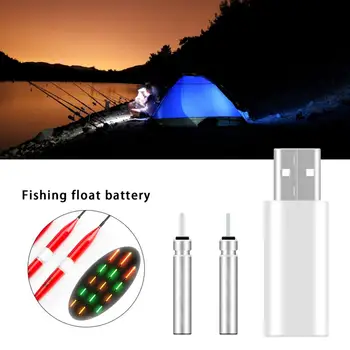 Lauko Žvejybos Plaukti Įkrovimo Baterija (akumuliatorius CR425 USB Įkroviklis Elektroninių Plūdės Baterijų Naktį Žvejybos Reikmenys, Reikmenys