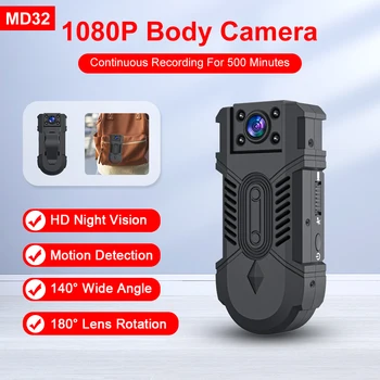 MD32 Aukštos raiškos 1080P Mini Kamera Su Stipriais Baterija Stabdžių Lašas ir Anti Shake Parama Sporto DV ir Žmogaus Fotoaparatas