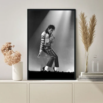 Michael Jackson Plakatas Muzikos Žvaigždė Dainininkas Hip-Hop Rap Drobė Spausdinimo Sienų Tapybos Namų Puošybai
