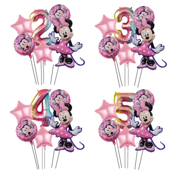 Mickey Minnie Mouse Temą Folija Balionų Šalis Dekoro Širdies formos Balioną Vaikų Gimtadienio Prekių Apdaila