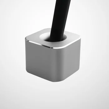 Mini Aliuminio Lydinio Pen Stovėti Vienas Pieštukas Turėtojas Bazę Darbalaukio Kūrybos Ornamentas 