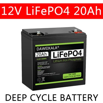 Naujas 12V 20Ah LiFePo4 Baterija Ličio Geležies Fosfato 12V 24V LiFePo4 Akumuliatorius už Vaikas Motoroleriai, Valčių Motor Tax Free
