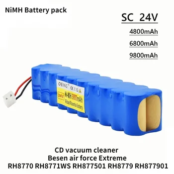 NAUJAS 9800mAh už Rowenta 24V NiMH Baterija, CD dulkių siurblys Besen oro pajėgų Ypatingos RH8770 RH8771WS RH877501 RH8779 RH877901