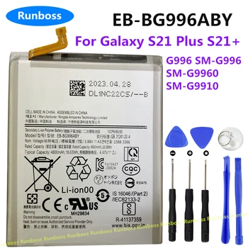 Naujas EB-BG996ABY 4800mAh Pakeitimo Telefono Baterija Samsung Galaxy S21 Plius S21+ G996 SM-G996 SM-G9960 SM-G9910 5G Telefono